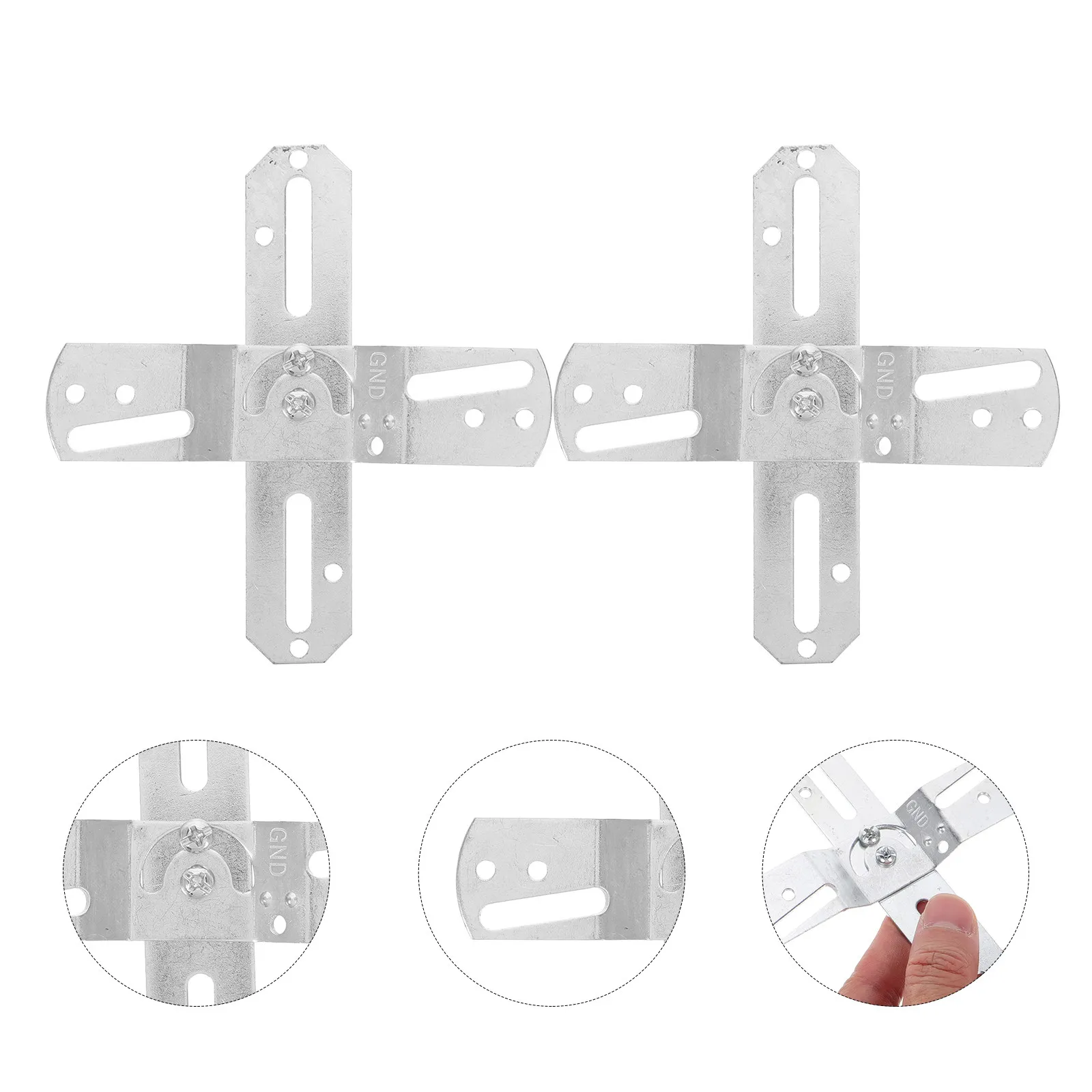 Kit de soporte de montaje para lámpara de techo, Kit de montaje versátil de hierro para candelabro, fácil instalación, juego de herrajes de fijación seguros y estables, 3 uds.