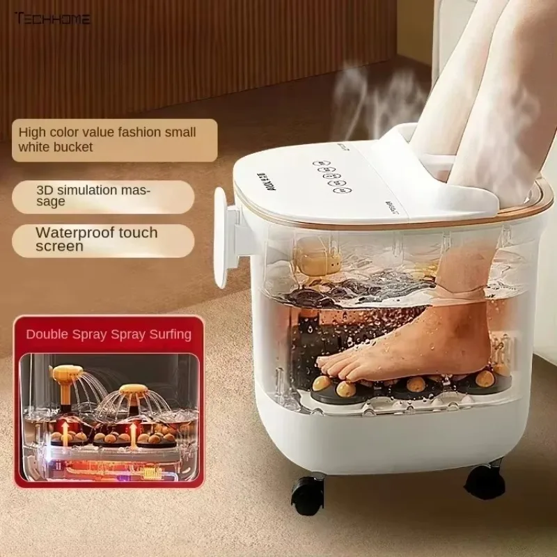 foot soaking bucket Automatic new footbath massage foot washing heatinghousehold constant temperature high deep bath bucket