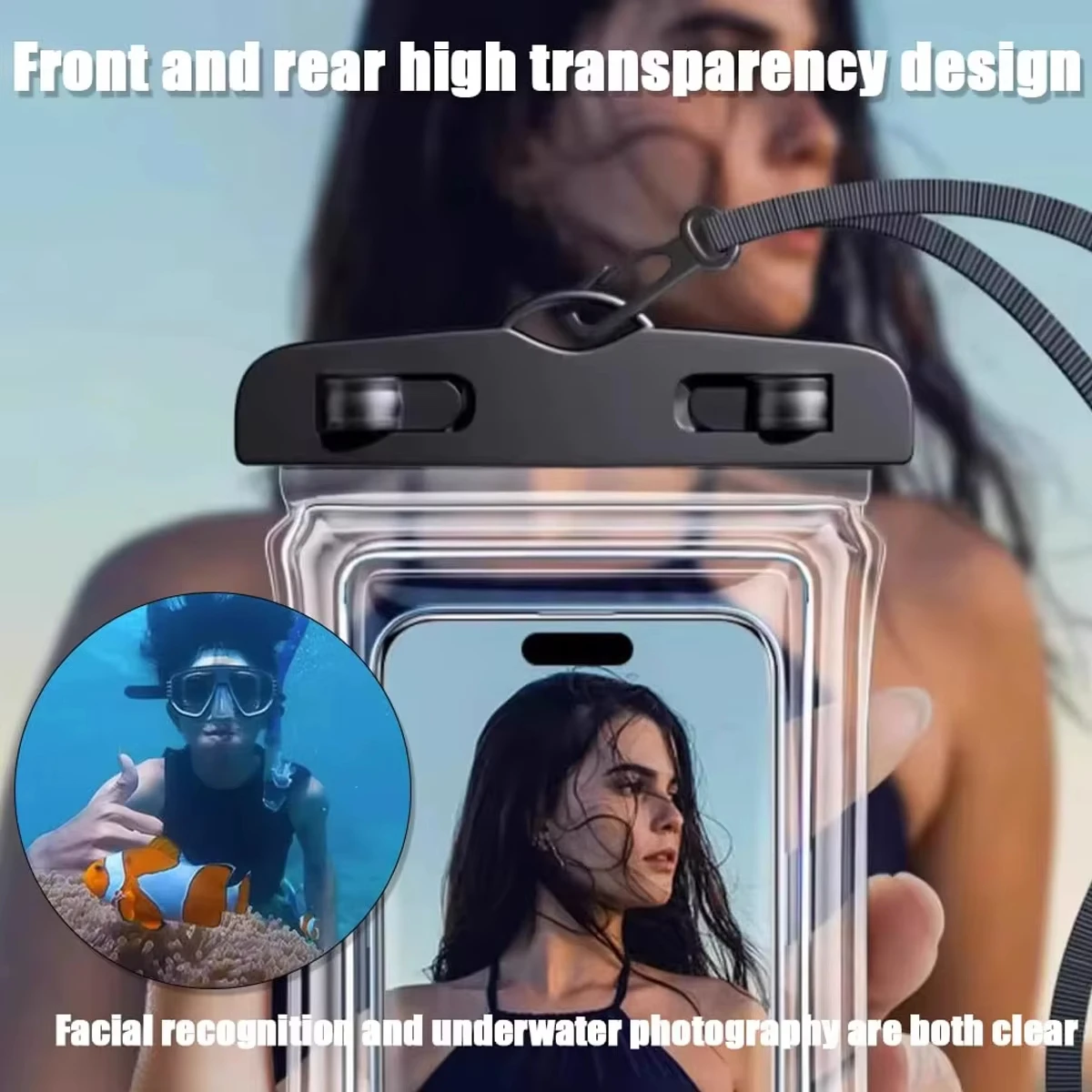 투명 방수 휴대폰 파우치 목걸이형 터치 가능 방수 케이 - Neck Hanging Phone Holder 리뷰 및 가격