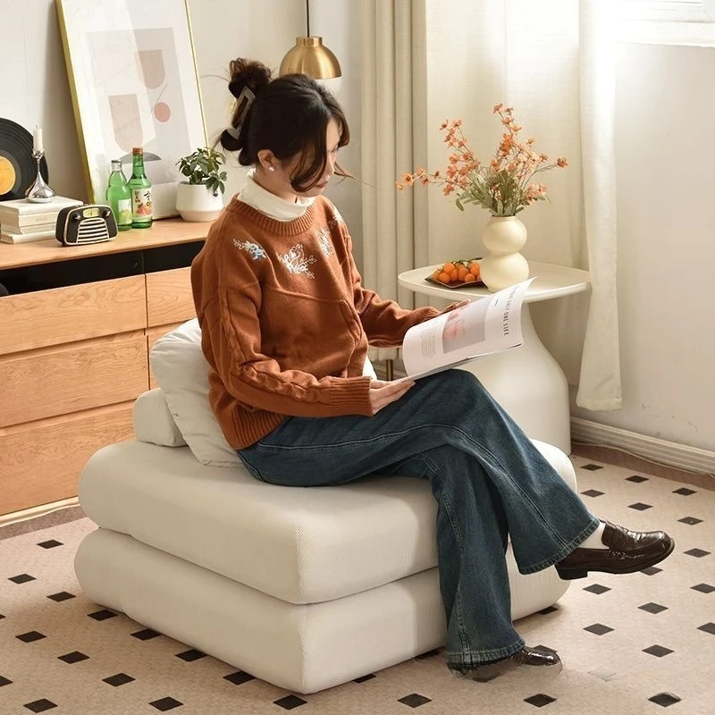 Internet celebrity living room small space lazy sofa couple sofa lazy sofa single sleeping can lie down combination cotton