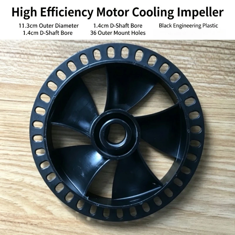 Fitness Equipment Replacement Cooling Fan Blade 14mm Inner Hole Plastic Impeller for Treadmill DC Motor Heat Dissipation Spare
