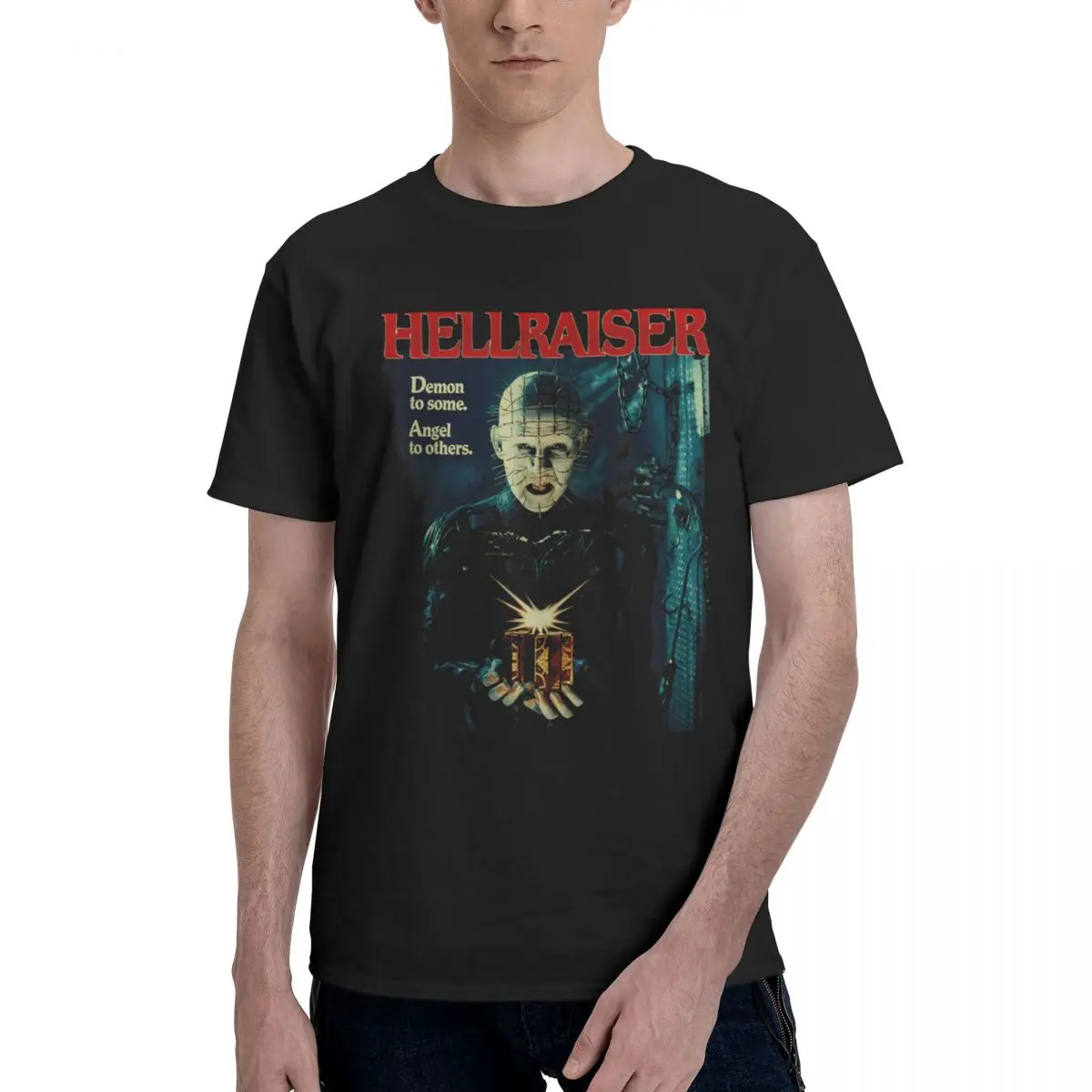 Men Hellraiser Fans Gifts T Shirt Streetwear Cotton Men Tshirt