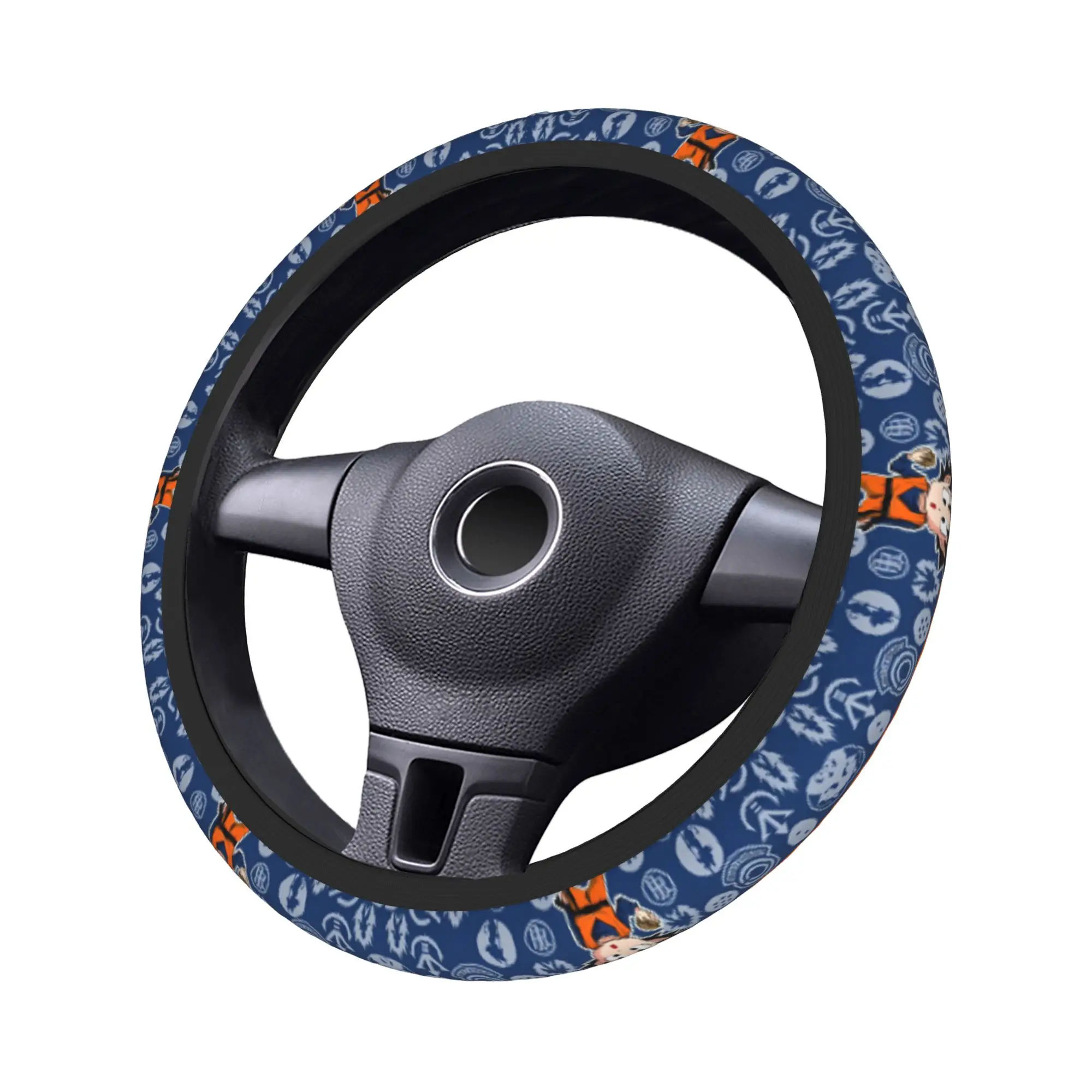 Dragon Ball Z Goku Car Steering Wheel Cover 37-38 Anti-slip DBZ Super Saiyan  Auto Steering Wheel Protector Elastische - view 6