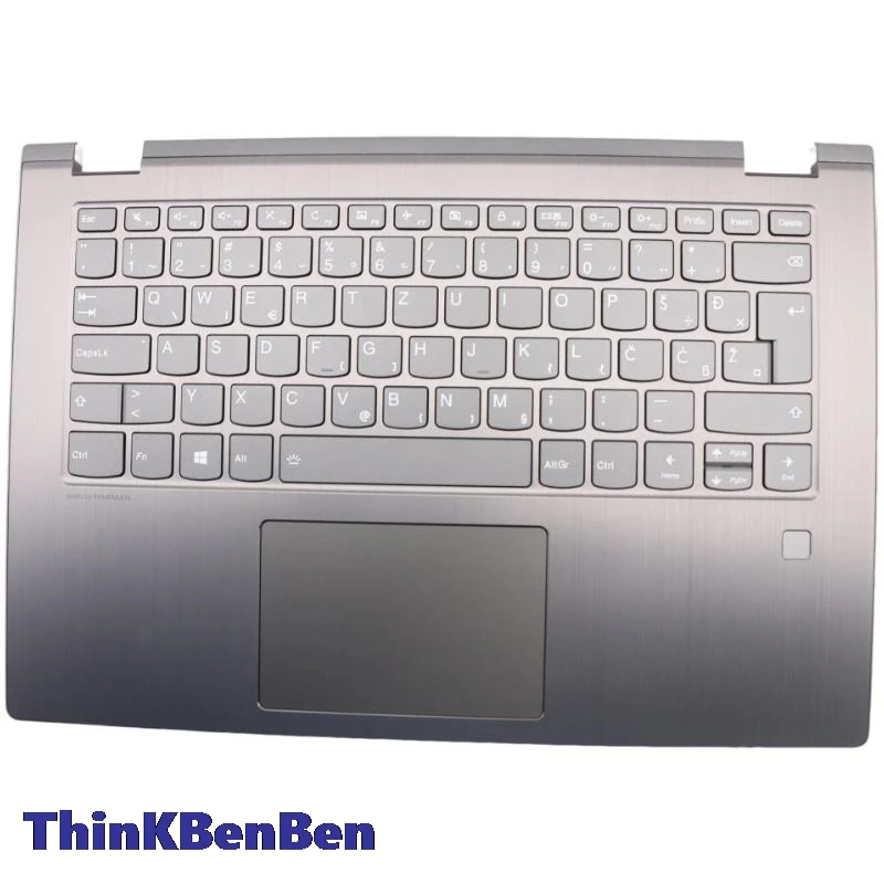 

SI Slovenian Keyboard Iron Gray Upper Case Palmrest Shell Cover For Lenovo Flex 6 14 YOGA 530 14IKB 14ARR 5CB0R08671