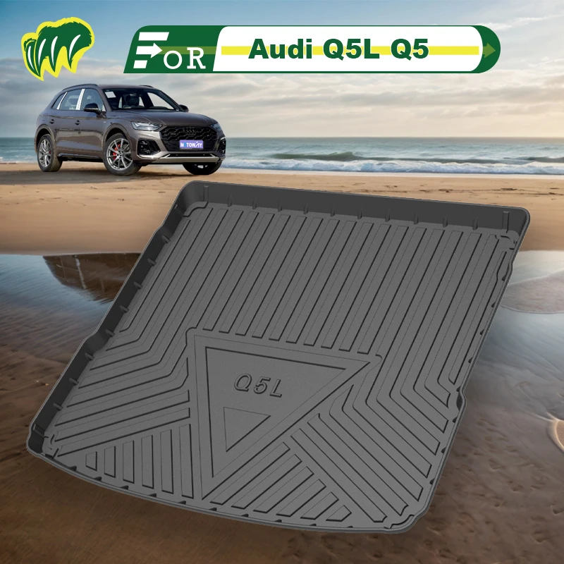 

Для Audi Q5L Q5 19 2020 21 22 2023 2010-2024 Коврик в багажник автомобиля на заказ Всесезонный коврик в багажник 3D-образный лазерный измерительный коврик в багажник