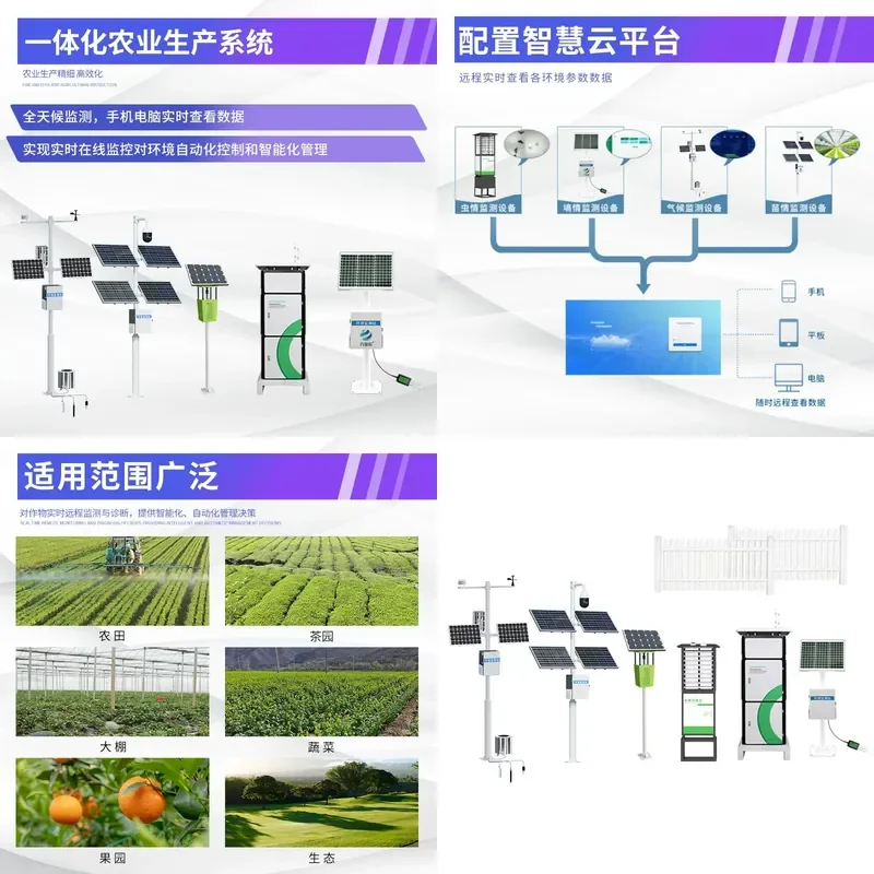 Smart IoT Agricultural Monitoring Station System for Meteorological Insect Seedling Soil Moisture Automatic Detector