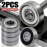 Precision 608 Bearing 8mm Deep Groove Ball Bearings 608ZZ 6082RS Metal Accessories for E-Bike Scooter Motor High Speed Low Noise