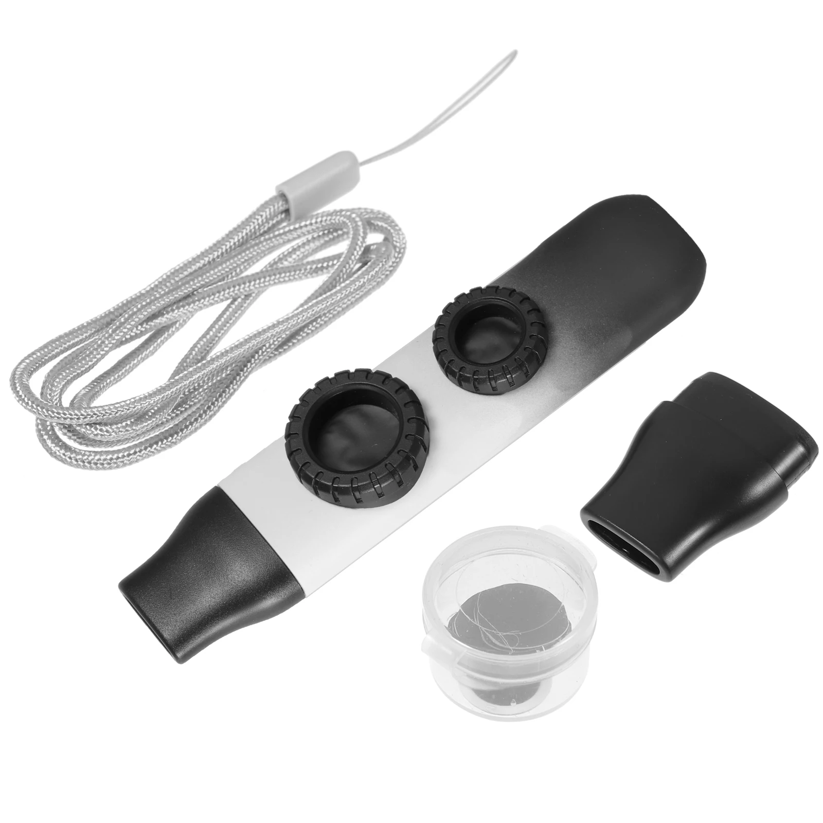 

1 set Gradient Color Double Kazoo Small Delicate Instrument For Kids Beginners Portable Musical Bright Fun Reliable