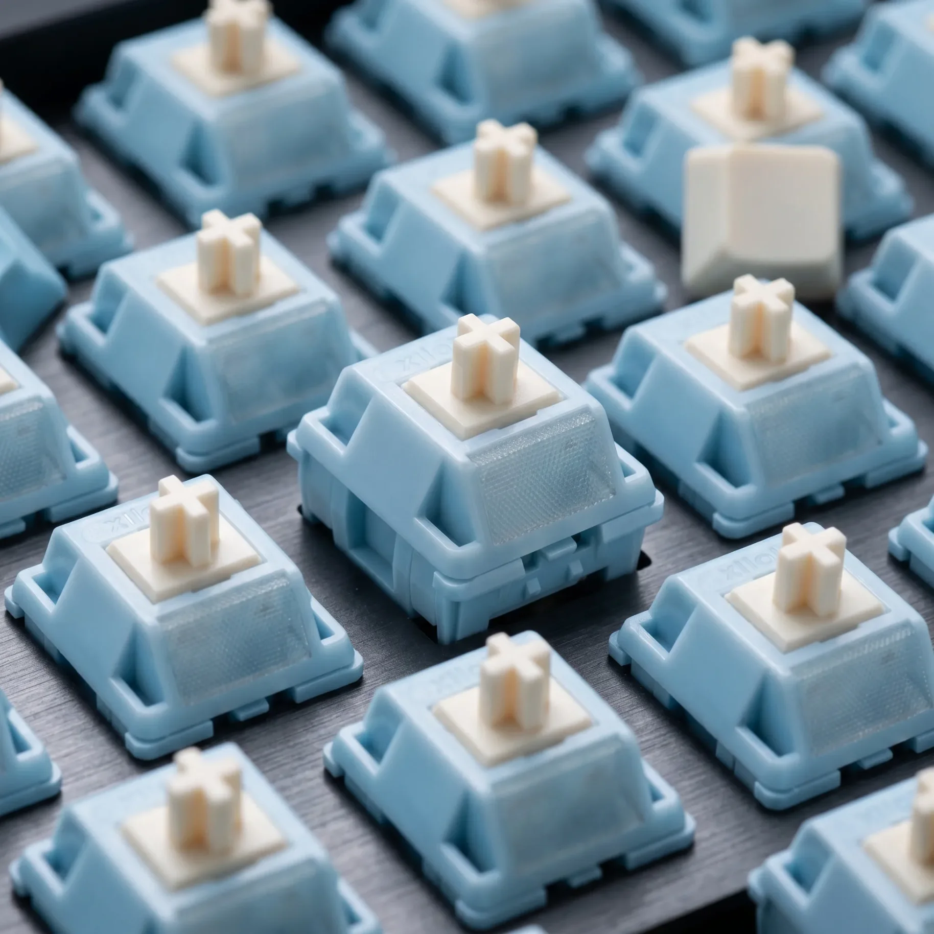HMX Yogurt S Linear Switch Pre Lubed 5Pin Light Pipe RGB POM Stem Hot Swap Mechanical Keyboard Switches for Keyboard MX