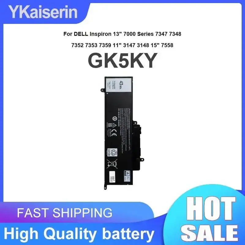 Laptop Battery GK5KY For Dell Inspiron 13" 7000 Series 7347 7348 7352 7353 7359 11" 3147 3148 15" 7558
