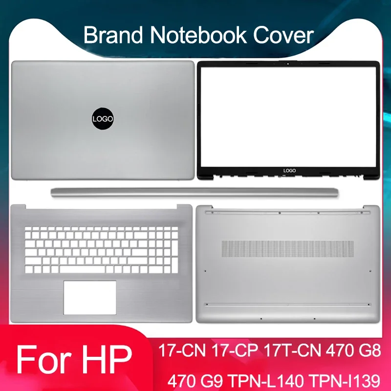 New For HP 17-CN 17-CP 17S-CU 470 G8 TPN-L140 TPN-L139 Laptop LCD Screen Back Cover Front Bezel Palmest Bottom Case Hinge 17.3