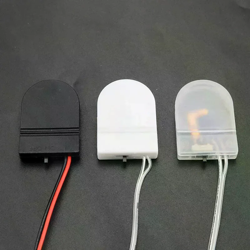 Hot 5Pcs Single Slot CR2032 CR 2032 Button Coin Cell Battery Holder Case Cover With ON-OFF Switch leads Wire 3V Battery Box