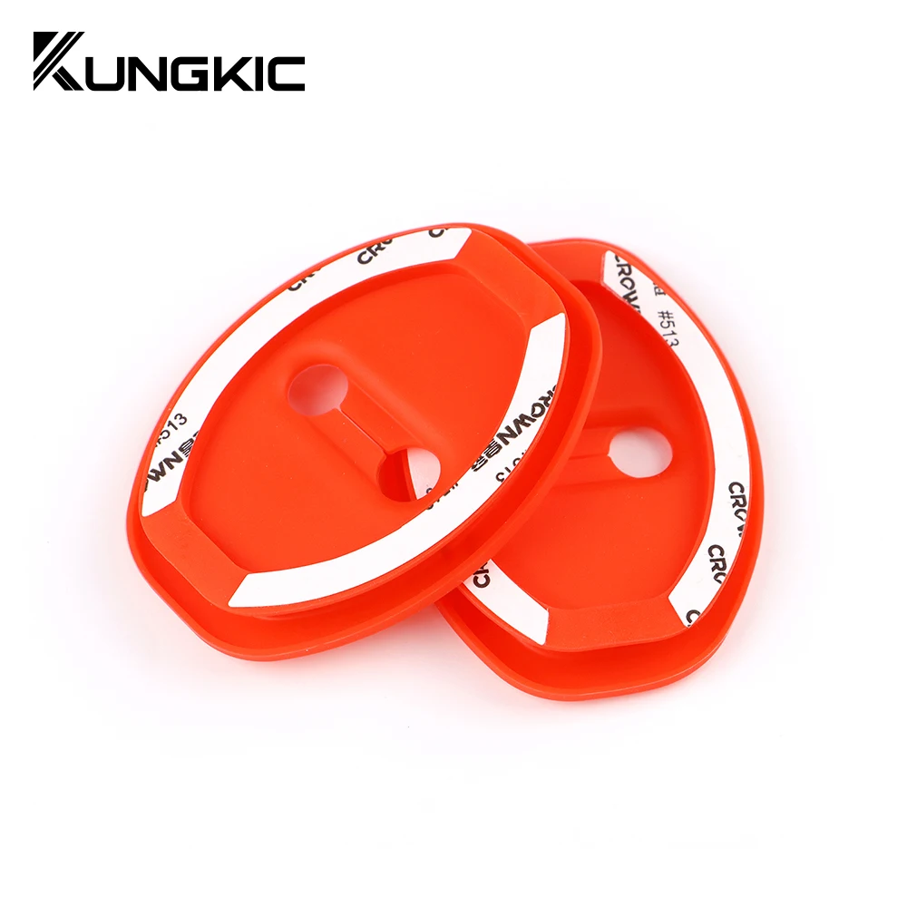 For Ford Mustang S650 GT 2024 2025 Car Door Mute Damping Cushion Silicone Door Lock Buckle Anti-collision Protective Cover