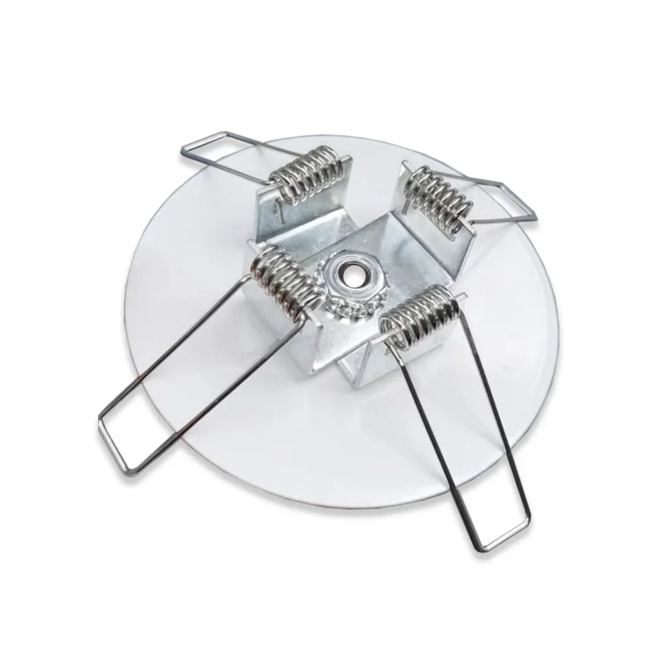 

2Pcs Circular Lamp Holder 100-140mm Ceiling Mounted To Concealed Pendant Chassis Accessory 10mm Inner Hole Cover Spring Lamp
