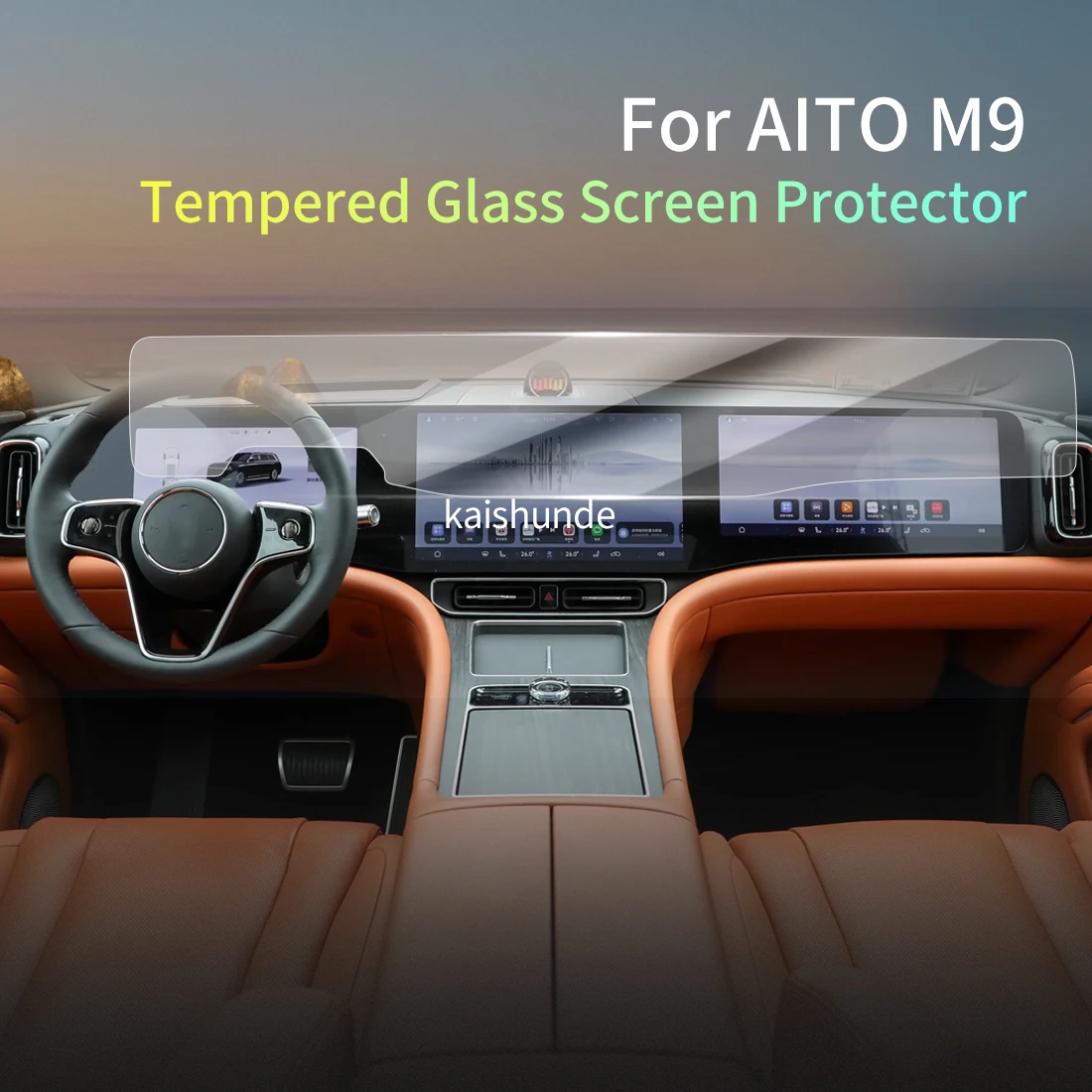 

Car Stickers Meters Protector For 26 AITO M9 Tempered Glass Protective Film Display Navigation Vehicle
