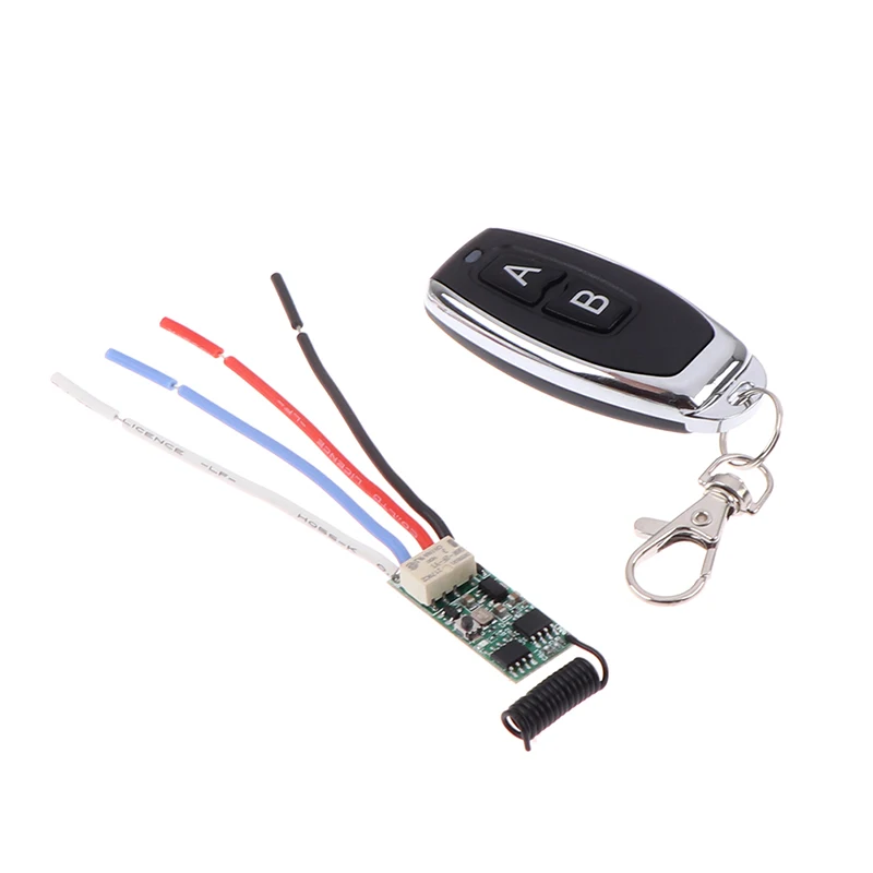 Trasmettitore ricevitore 1CH Wireless per Scooter con interruttore di controllo relè remoto RF 433Mhz