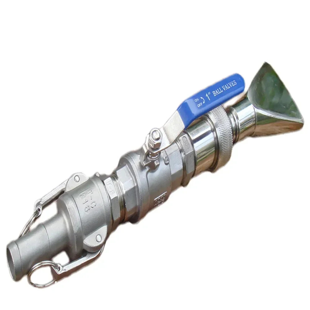 Stainless Steel Sprinkler Fast Connecting Ball Valve Switch High Pressure Flushing Irrigation Universal Sector Water Gun Sprinkl