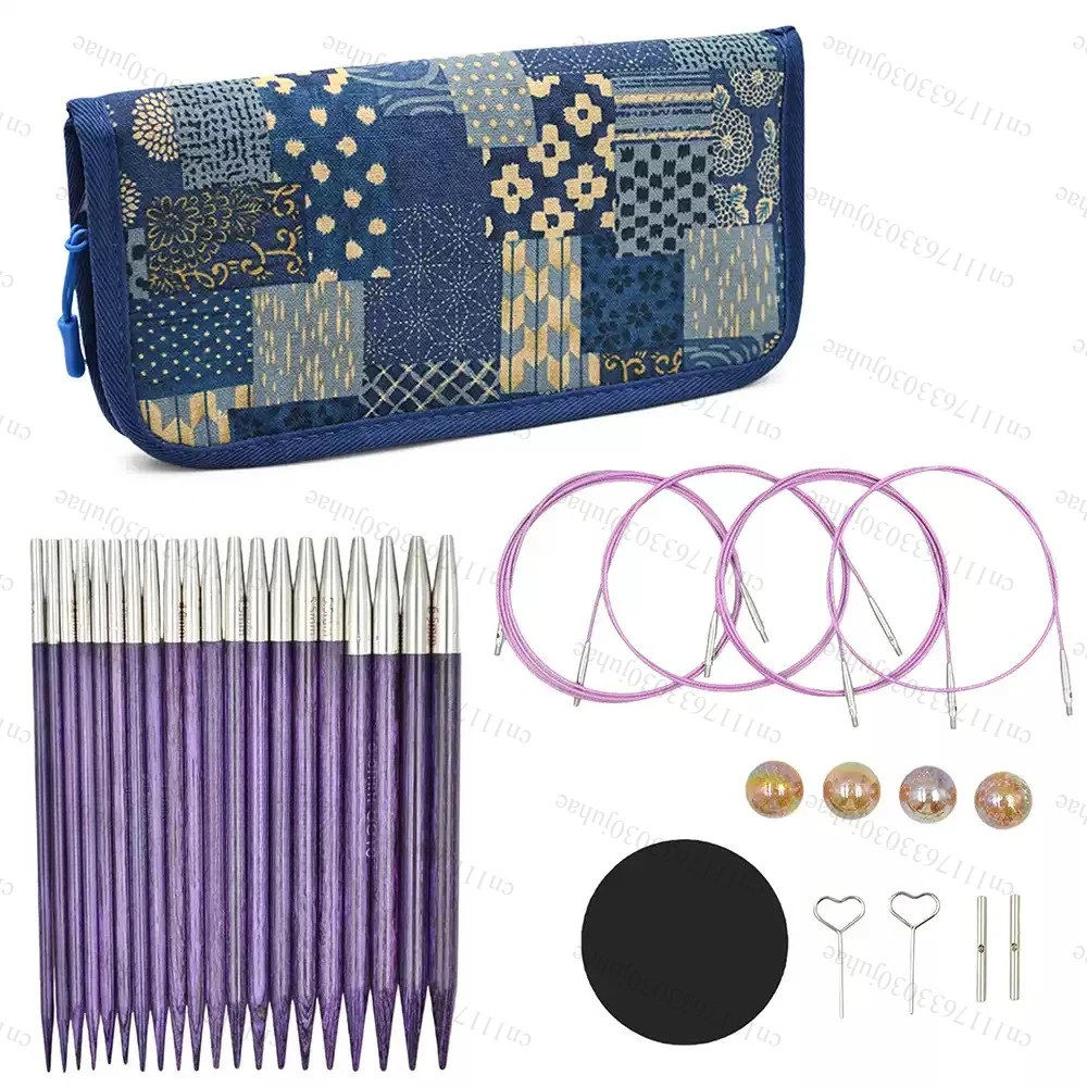 Detachable rope changing colored weaving rod needle lengthening weaving tool can lengthen circular tool
