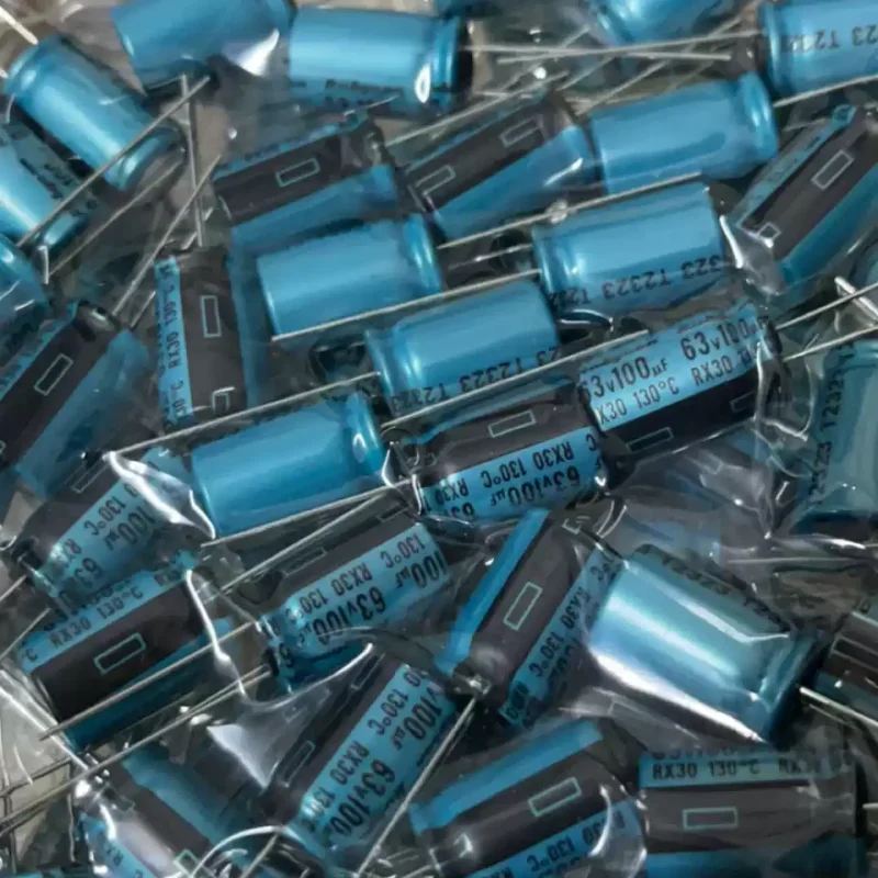5-100pcs 63V100UF 10X16 RX30 Japanese Ruby 100uF 63V high temperature resistant 130 degree electrolytic capacitor