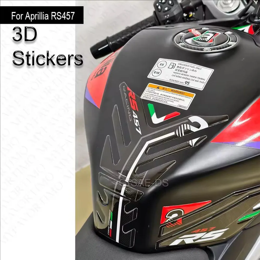 For For Aprilia RS 457 rs457 2024 2025 Motorcycle Tank Pad Side Sticker Accessories Stickers Decoration Set Body Decal Protectio