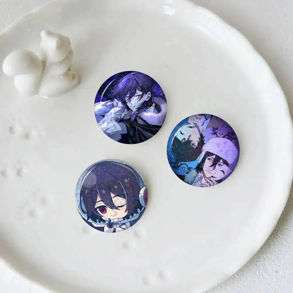 Anime Fyodor D From B-Bungo Stray 32/44/58MM Customizable Button Pins Cute Funny Creative Badge Jewelry Decor Gifts For Friends