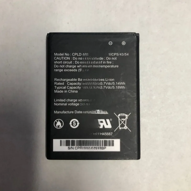 High Capacity CPLD-194 Rechargeable Li-ion Battery 3.7V 1400mAh for Coolpad Snap 3312A T-Mobile Mobile Phone Fast Shipping