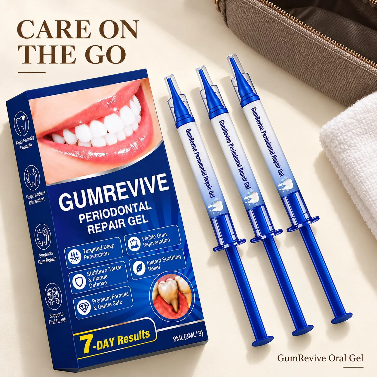 Coenzyme Q10 Gum Care Gel with Hyaluronic Acid and Aloe Vera Gentle Daily Oral Care for Sensitive Gums and Fresh Breath