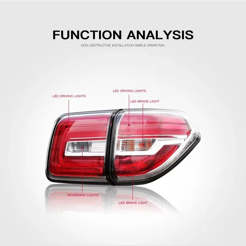 

New Taillight For Nissan Patrol 2012-up LED Rear Lamp Brake Reverse Light Rear Back Up Lamp