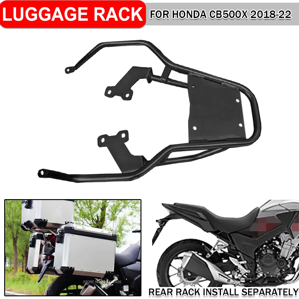 

For Honda CB500X CB400X 2019 2020 2021 2022 Motorcycle Stainless Steel Rear Luggage Rack Tail Trunk Top Case Box Support Bracket