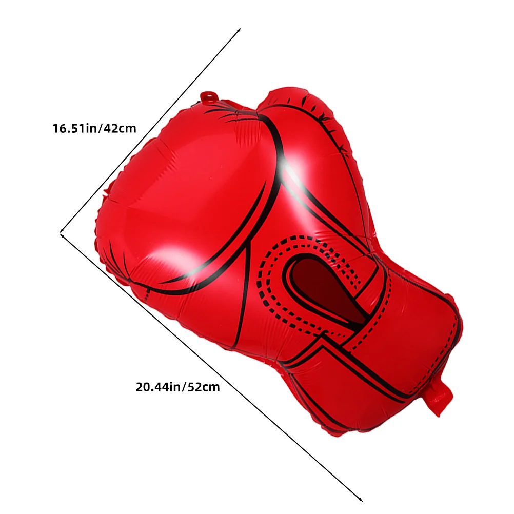 10 قطع من بالونات قفاز الملاكمة المصنوعة من رقائق الألومنيوم لتزيين حفلات أعياد الميلاد ومستلزمات المصارعة بالونات أعياد الميلاد