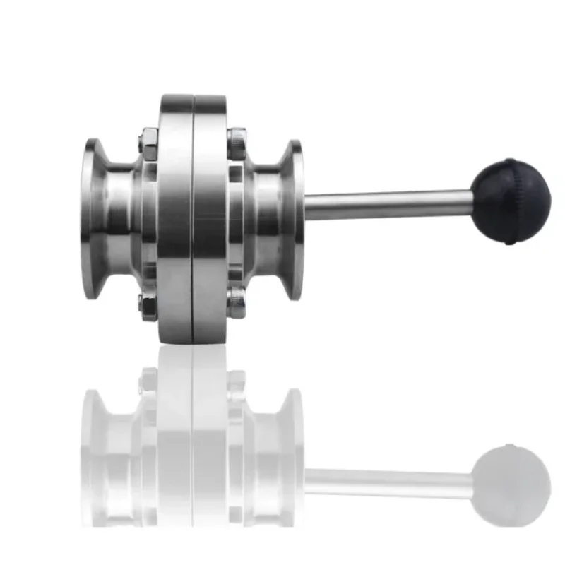 

Quick installation butterfly valve craft brewed food hygiene grade manual quick coupling clamp chuck dust discharge