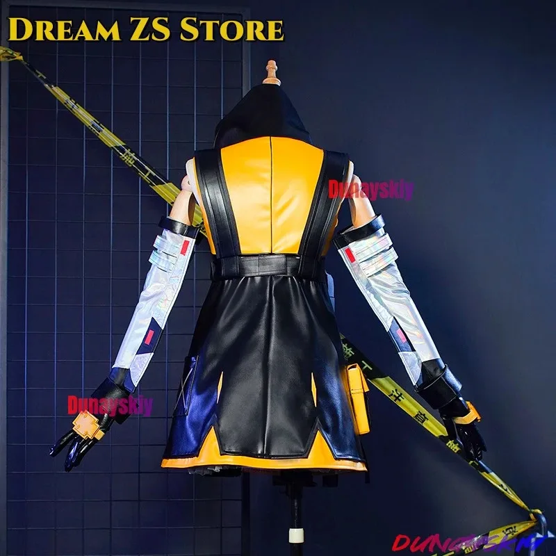 

11th Zenless Zone Zero Soldier Cosplay Costume Wig OBOLS Squad Uniform Stockings Leather Dress Glasses Gloves Bag Accessories Ga