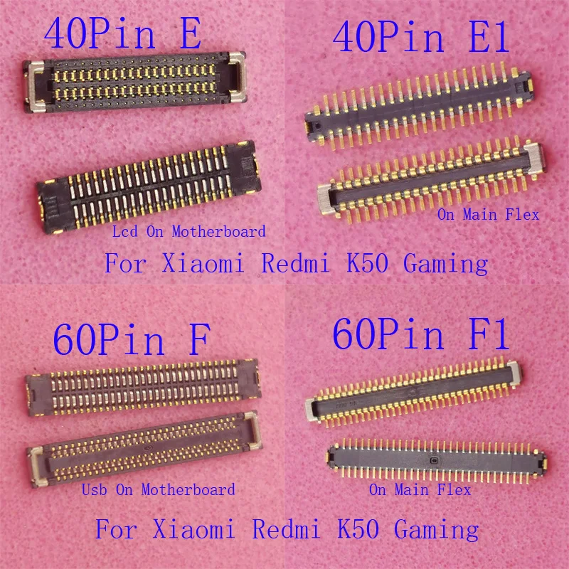 2-10Pcs Battery USB Charger Lcd Display FPC Connector Plug For Xiaomi Redmi K50 Gaming BlackShark Helo 2 Pro Mi 11 Ultra M11