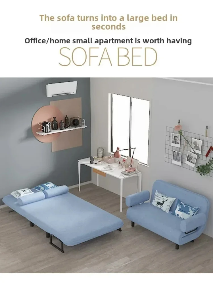 3-in-1 converteerbare slaapstoel Bed Uittrekbare slaapbank Verstelbare fauteuil Lounge met opbergvak voor kleine ruimtes Gastenkamer - afbeelding 2