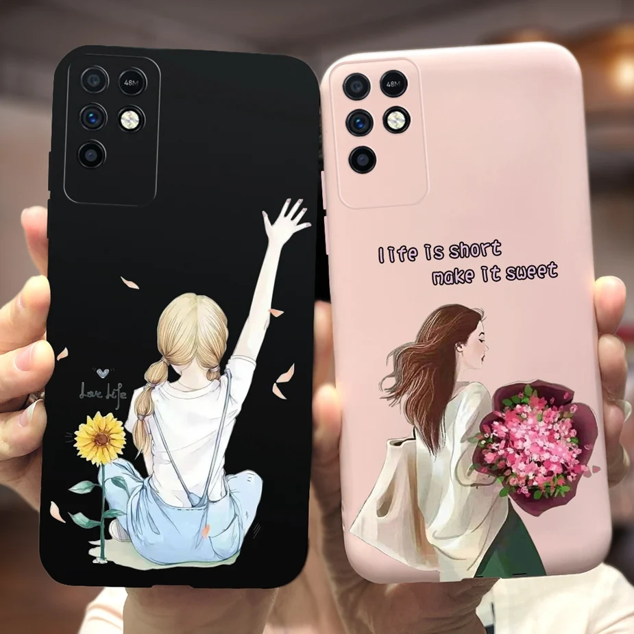 For Infinix Note 10 Case X693 Cute Bear Cartoon Cover Soft Silicone TPU Phone Case For Infinix Note 10 Pro NFC Note10 Back Cover