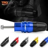 Para YAMAHA YZF-R3 YZFR3 YZF R3 motocicleta CNC marco escape deslizante protección contra choques almohadilla con logotipo