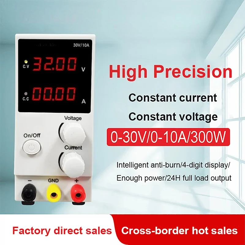 LW-K3010D 4LED Adjustable DC Power Supply 30V 10A Laboratory Variable Switch Bench Power Supply Stabilized Power Source