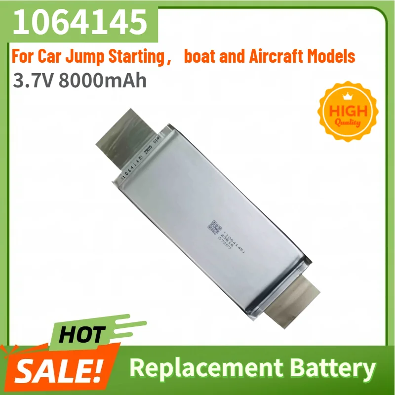 1064145 Battery 3.7V 8000mAh for Car Jump Starting，boat and Aircraft Models High Quality Replacement Battery