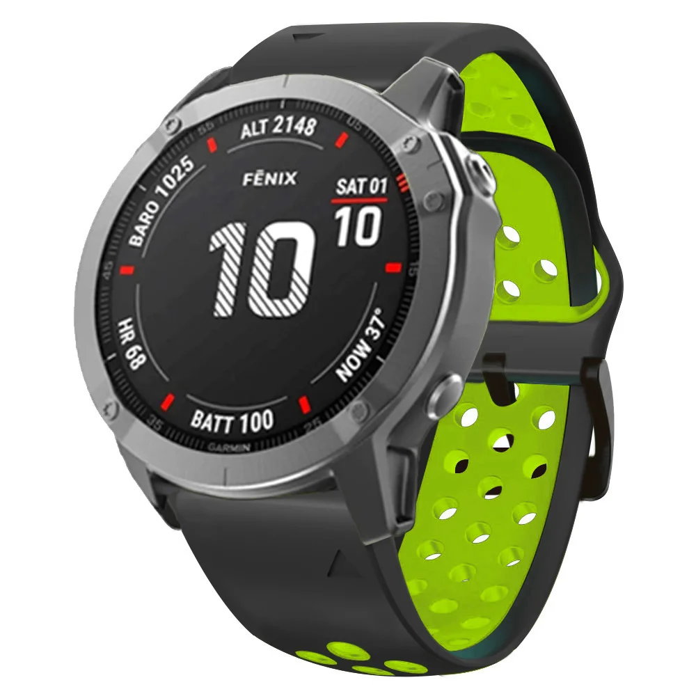 Correa de silicona para reloj Garmin Fenix, accesorio de 22 y 26mm para modelos 7X, 7, 6X, 6 Pro, 5, XPlus, Epix Gen 2, Forerunner 935 y 945