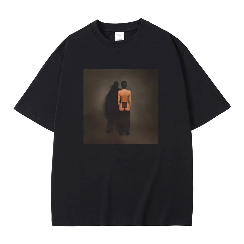 

Rapper Kanye West Vultures 1 New Album Mugshot Tshirt Men Women Hip Hop Oversized T-shirt Concert Fans Merch T-shirts Streetwear