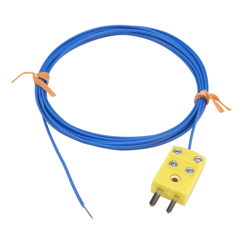 

FTARW02 K type 3m PTEE cable wire head plug connection thermocouple temperature sensor