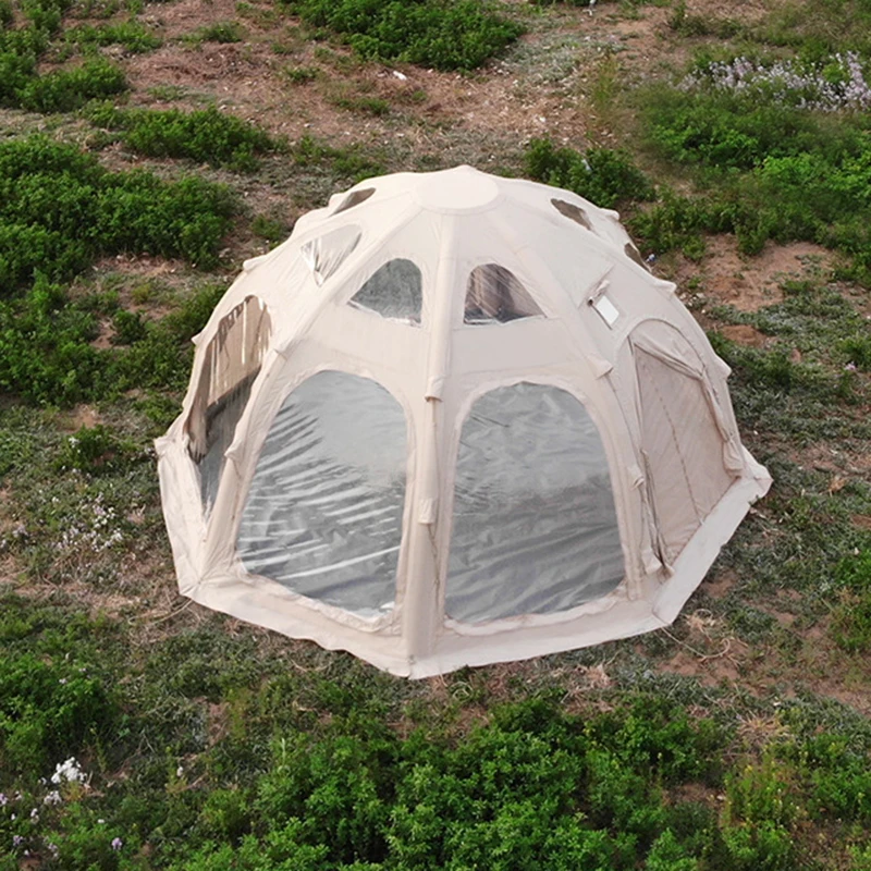 

Four Seasons Outdoor Thickening Family Camp Tent Large Quick-Opening Inflatable 10 Person Camping Tent