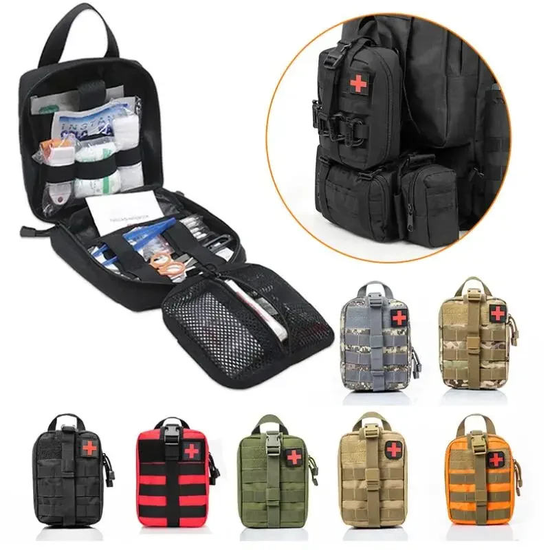 

Molle Military Pouch EDC Bag, Medical EMT Tactical Outdoor First Aid Kits,Emergency Pack, Ifak Army Military Camping Hunting Bag