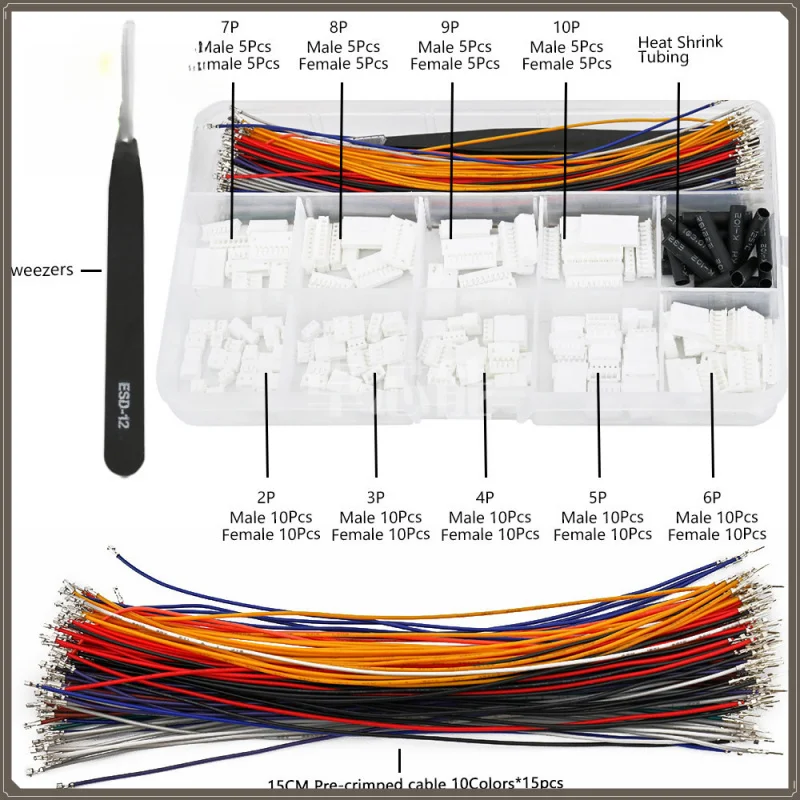 ZH 1.5MM Male Female Docking Plug Crimp Terminal Connector 2345678910 Pin Housing Wire Connection Set