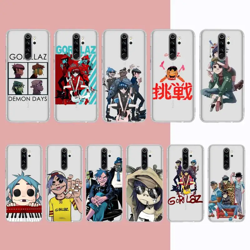 Gorillaz Phone Case for Samsung A51 A52 A71 A12 for Redmi 7 9 9A for Huawei Honor8X 10i Clear Case