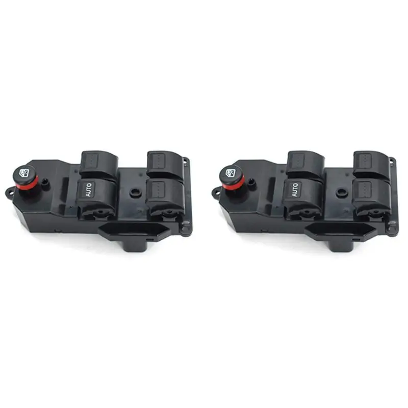 Exquisite 2X 35750-S5A-A02ZA Power Window Switch For Honda Civic 2001-2005 CRV 2002-2006 Driver Side Window Master Control Switc