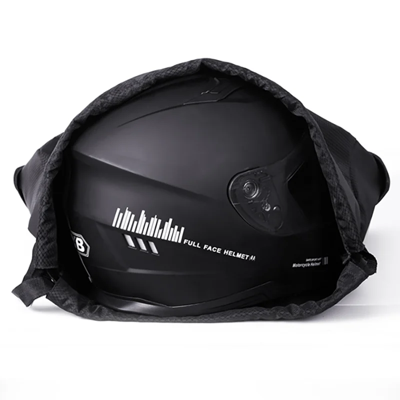 Motorcycle Helmet Bag Single Rope Plush Draw Pocket for Scooter Moped Bike Full Half Helmet Lid Protect Bag