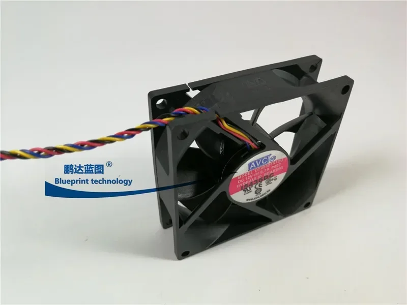 5PCS AVC DL08025R12U 8025 80MM 80*80*25MM Cooling fan  Comptuter CPU Case Cooling fan 12V 0.7A  with 4pin pwm