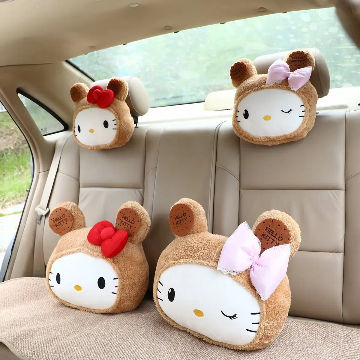 

Car Neck Pillow Memory Foam Protective Lumbar Back Support Breathable Car Headrest Cushion Relieve Stress Car Seat Pillow