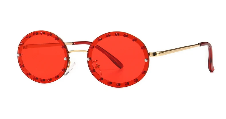 46127 Luxus-Sonnenbrille mit Diamantrahmen, Damenmode, kleine Größe, ovaler Sonnenschutz, Vintage-Schutz, UV400 – Detail 16